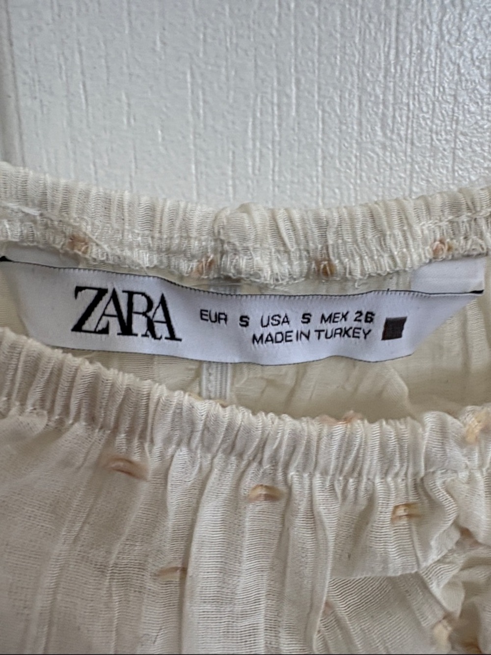 Cream Ruffle Top - Picture 2 of 3